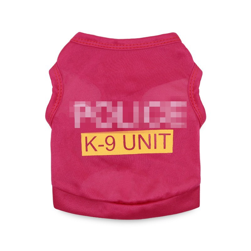 Fábrica ropa para mascotas al por mayor ropa para perros y gatos chaleco para mascotas de poliéster ropa para perros pequeños de peluche primavera y verano