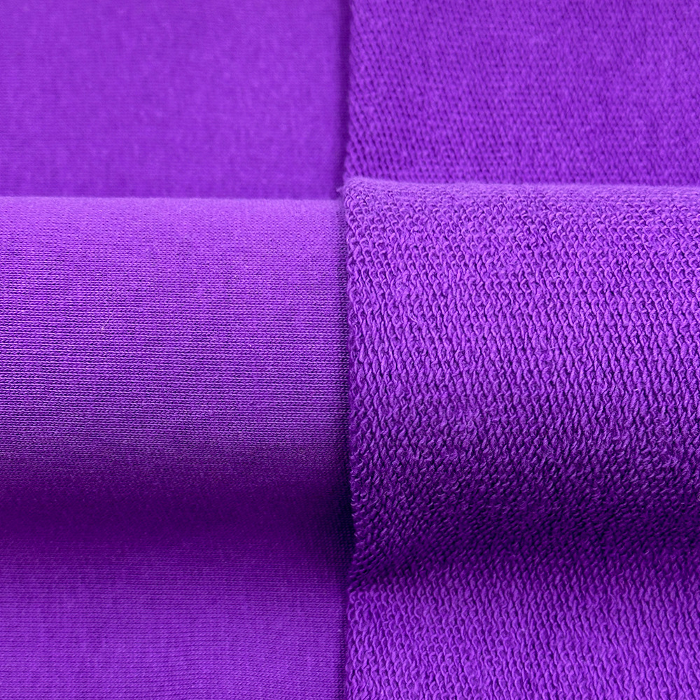 280g tela de camisa de anillo poliéster algodón sólido tela de camisa de hombre y mujer tela de camisa violeta