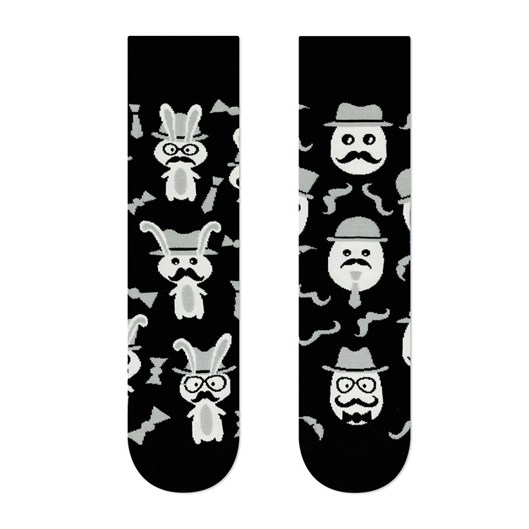 Unisexe Style Simple Style Classique Bloc De Couleur Coton Crew Socks Une Paire display picture 2