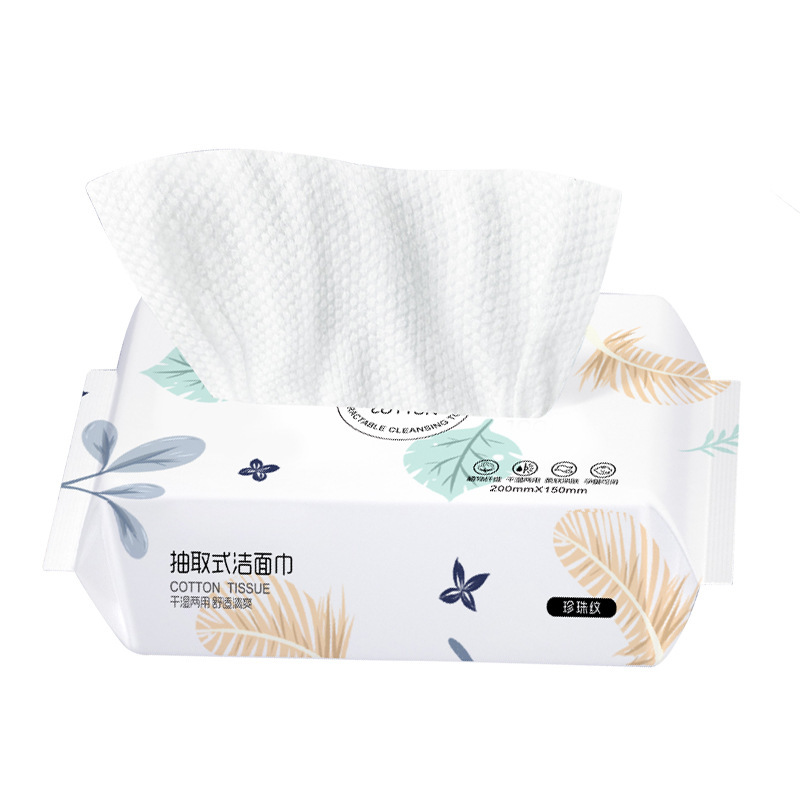 Extraer toalla de lavado de cara desechable engrosada portátil, desmaquillador de belleza, toalla de limpieza de cara al por mayor, toalla de limpieza de algodón, toalla suave de algodón