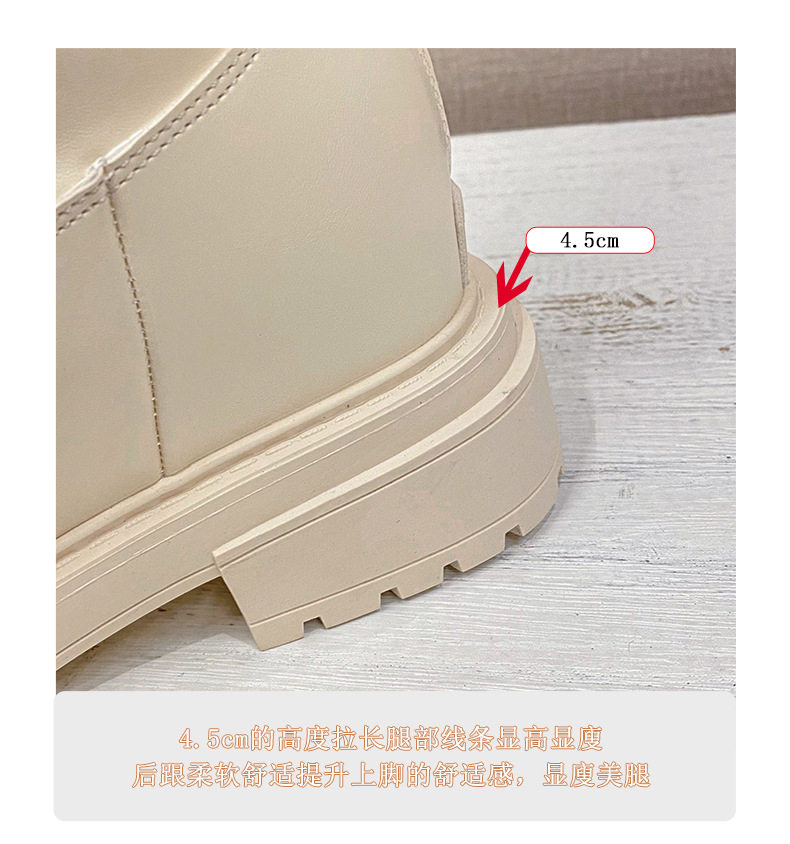 Bốt nữ cao cổ đế dày kiểu dáng thon gọn, gót thô 6–8 cm, phong cách Hàn Quốc — 618-11 màu cà phê, 618-11 màu đen, 618-12 màu cà phê (bên trong tăng 3CM), 618-12 màu đen (bên trong tăng 3CM) chi tiết 7