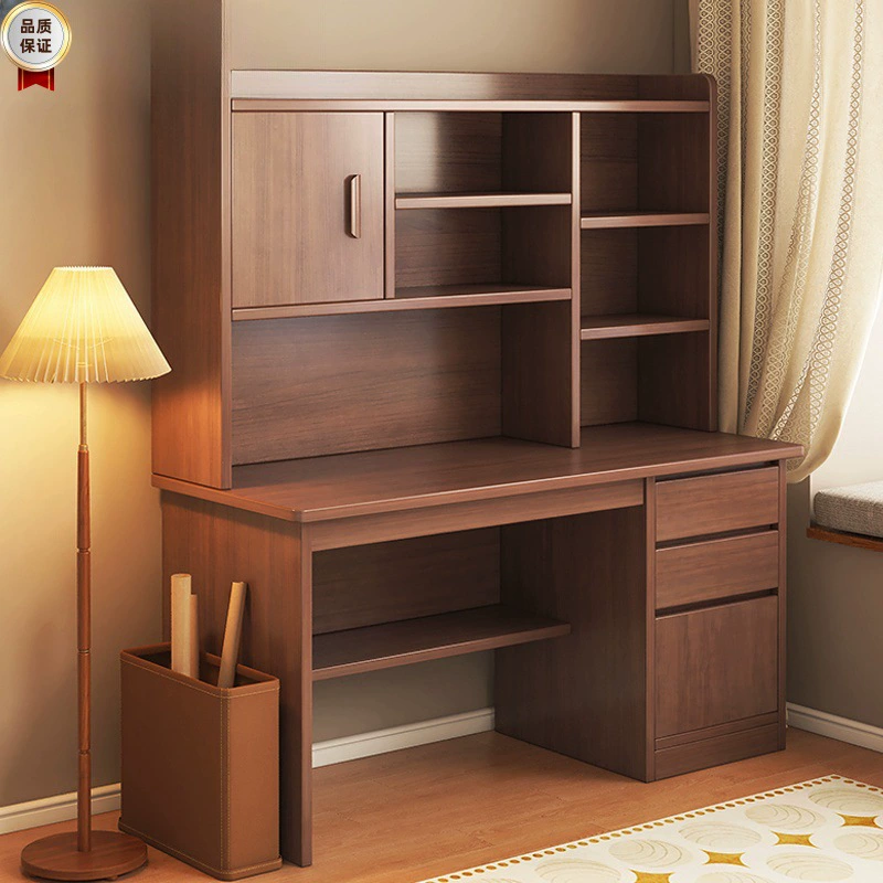 Учебный стол из массива дерева Рабочий стол Книжная полка