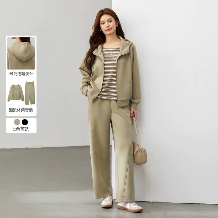 [Повседневный дикий, безтрудоемкий и расслабляющий набор из двух частей] Funny Show большой размер женский толстый mm2025 весенний новый