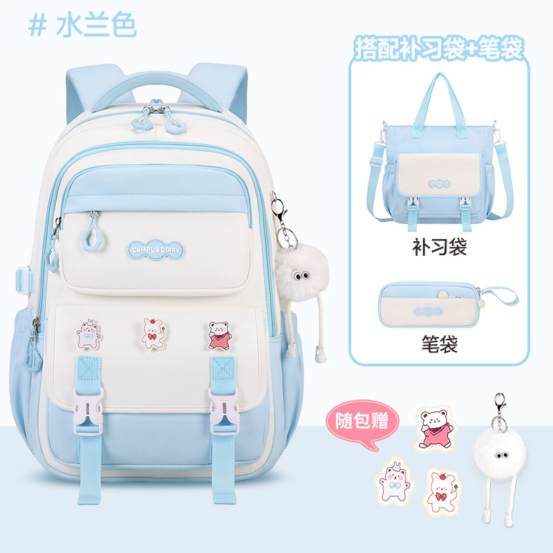 Mochila Escolar de Gran Capacidad para Secundaria de Tela Oxford, Ultraligero, para Educación Escolar