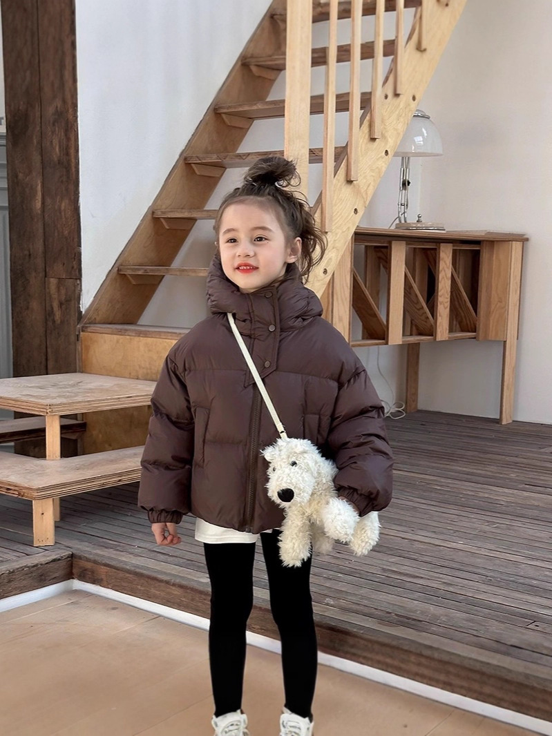 Children's keep warm winter short jacket