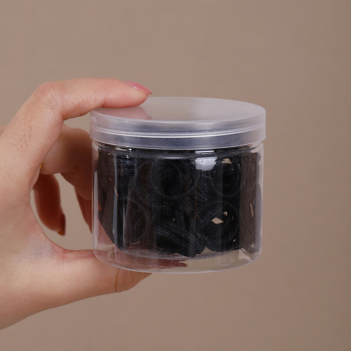 Cabeza de banda de goma roja coreana simple de alta elasticidad de cabello duradero de cabello de cabello de cola de caballo anillo