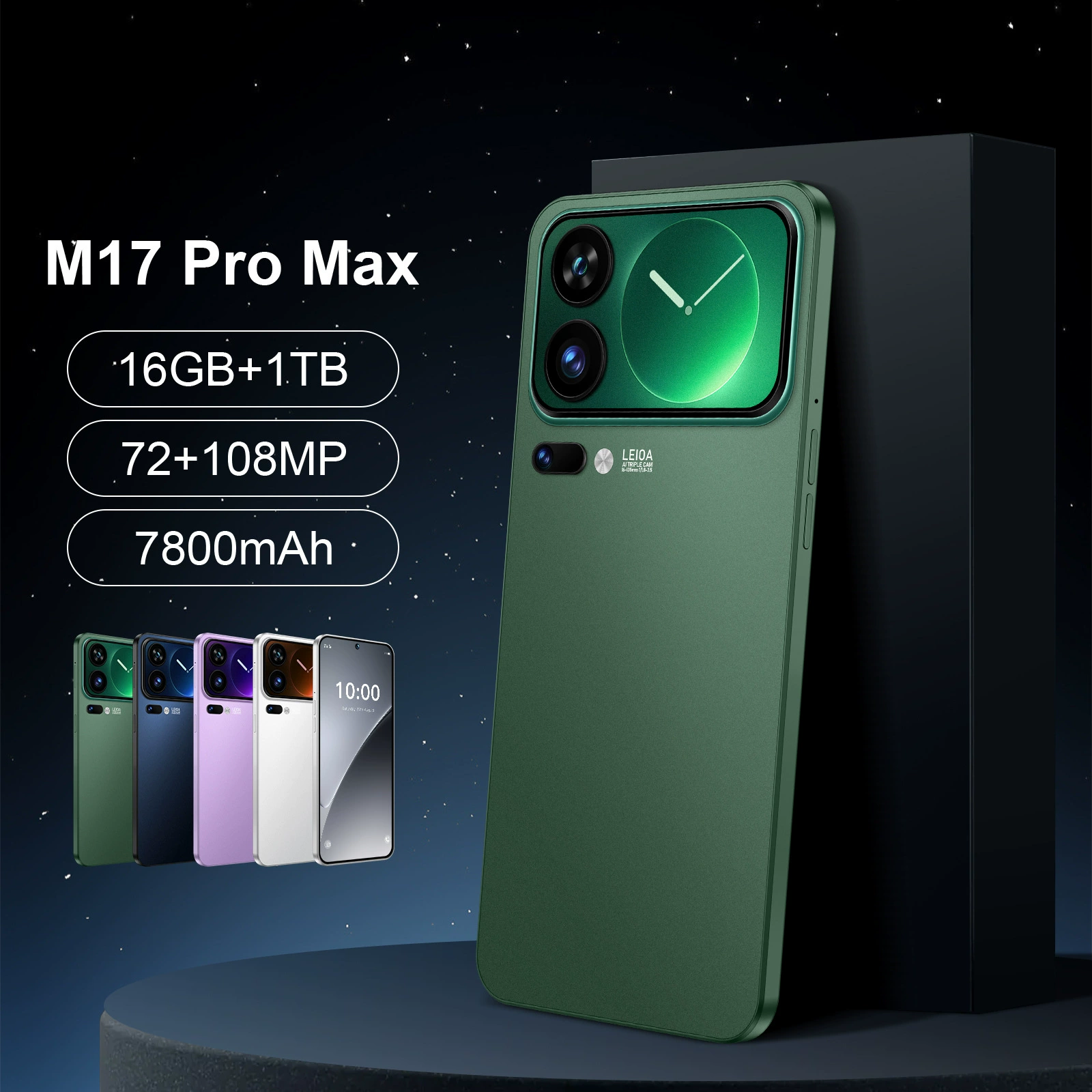 (Кросс-бордер торговля), мобильный телефон, смартфон, 17 pro max, широкий экран, 16ГБ, 4G, Aliexpress