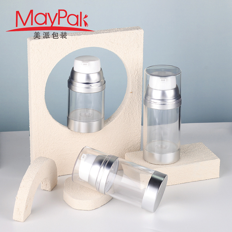 工厂现货100ml120ml透明真空乳液瓶 AS水乳精华韩系洗面奶分装瓶|undefined