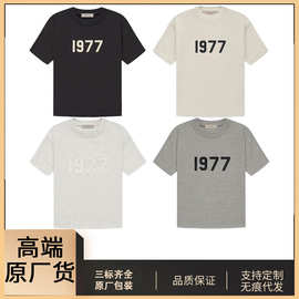 高端原厂Essentials短袖男士T恤潮牌高街2022春夏款1977圆领