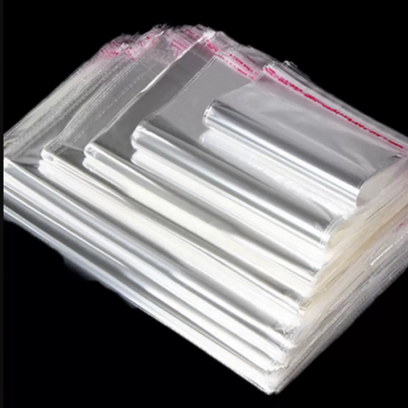 透明袋子opp批发中大号OPP不干胶自粘袋衣服小说包装袋枕套速卖通