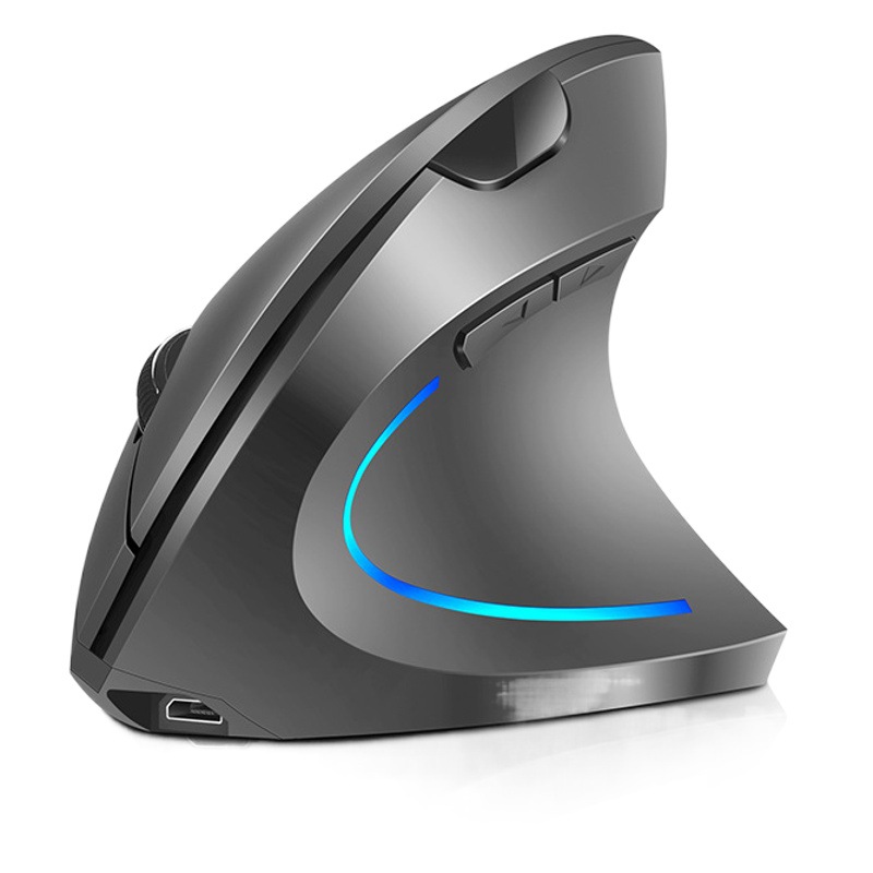 H1 2,4g ratón vertical prevención ratón mano soporte ergonomía DPI ajustable