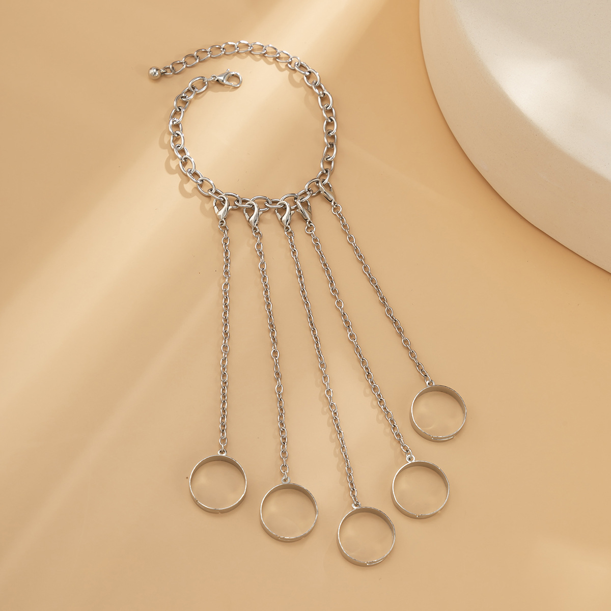 1 Piece Fashion Paw Print Iron Menu0027S Bracelets