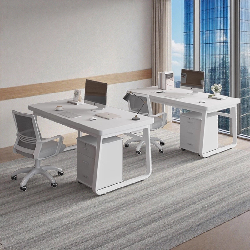Office Desk Staff Station Single Computer Desk Office 2-Person Simple Workbench Double Desk Cabinet Combination