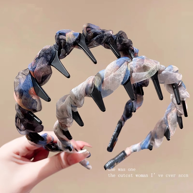 Hair Band Women's 2025 New Daily Wear High-end Foreign-style Fashion All-match Face Wash Non-slip Super-looking Headband