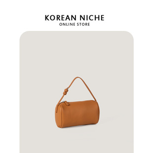 Korean Style New Small Crossbody Bag Women's Niche Design High-end Sense Simple Shoulder Bag All-match Horizontal Portable Small Square Bag