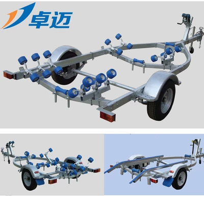 Glass fiber reinforced plastic yacht trailer inflatable boat assault boat rubber boat motor boat fishing boat special trailer hitch (Avtomobil ehtiyat hissələri)