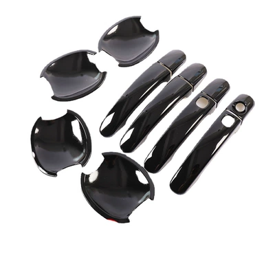 Suitable for Fox Maverick door bowl handle modification car exterior door handle decoration protection stick bright strip paint black
