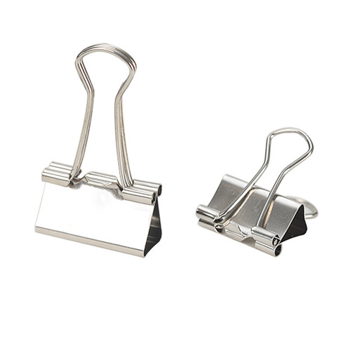 25mm nickel-plated silver long tail clip 4# silver long tail clip medium ticket holder ticket holder dovetail clip bulk stainless steel color