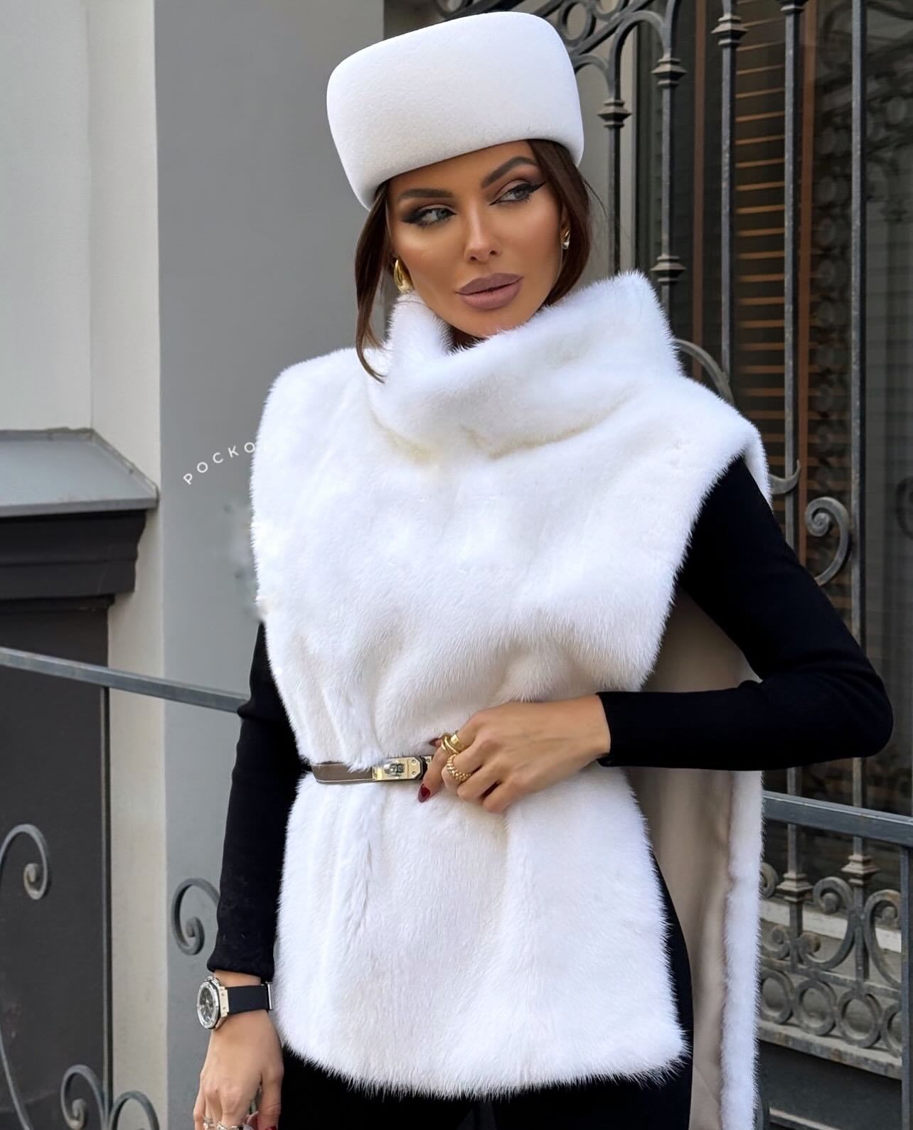Women's Clothing Short Imitation Mink Fur VestWomen's Faux Fur Vest Winter Short Sleeveless Jacket - Warm & Stylish Coat For Casual & Office Wear_voghion.com