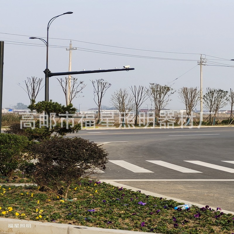 红绿灯监控路灯一杆多用 综合路灯监控杆卡口安装照明使用八角杆
