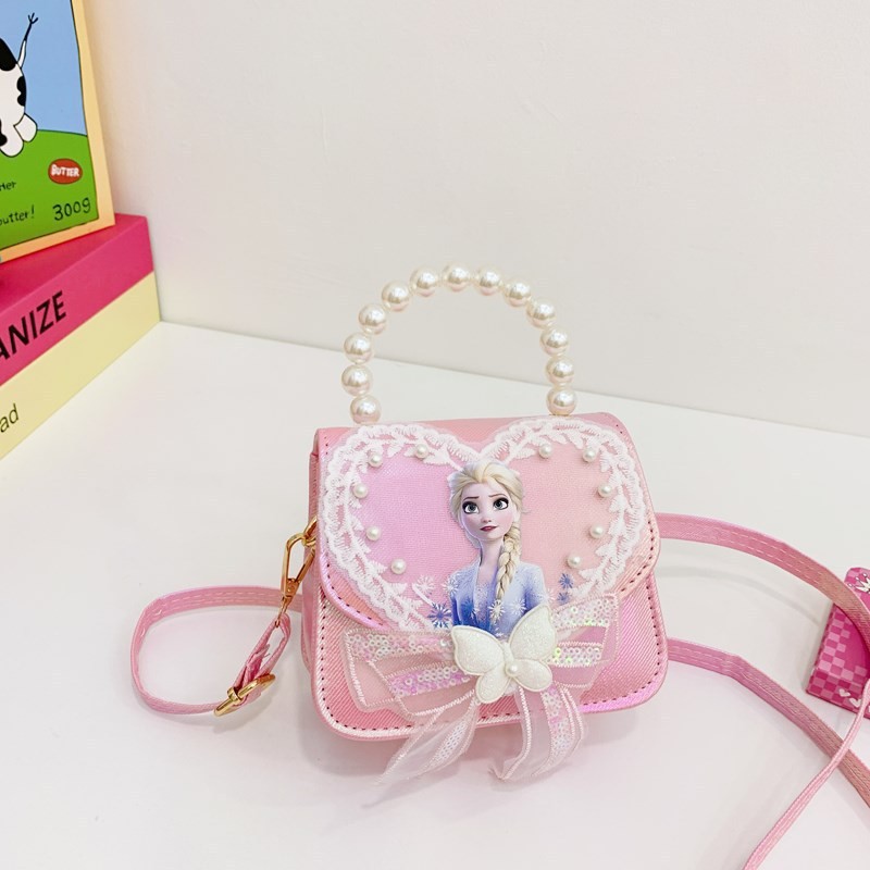 2025 caricatura Aisha niños sequinado bolso de hombro niñas lindas bolso de perlas Kulomi bolso de mochila