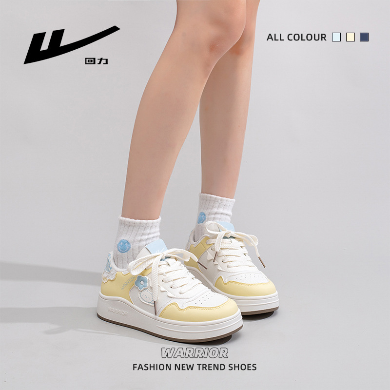 Huili nuevo estilo de sal marina zapatos de skate dulce gatito zapatos casuales de encaje de color universal zapatos cómodos al por mayor