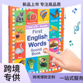 跨境爆款幼儿书籍适合 2-6 岁幼儿的学习玩具英语单词有声书籍