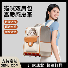 猫包外出便携宠物双肩背包四季通用轻便透气大空间猫包可折叠收纳
