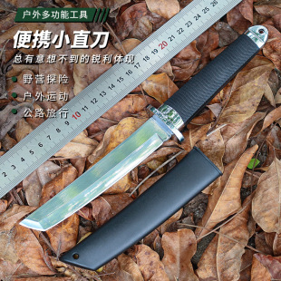 Portable Outdoor Multi-function Thickened Small Straight Knife Non-slip Handle Camping Portable Knife Boots Kitchen Multi-purpose Knife