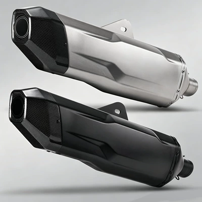 Motorcycle modified exhaust pipe special-shaped small four corners CBR650 ZX-4R MT15 KTM 390 790 ADV