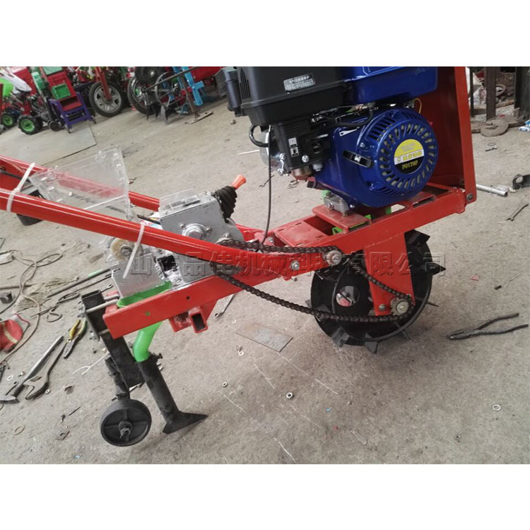 汽油式谷子蔬菜播种机 手推式柴油种植机 农作物旱田垄间撒播机