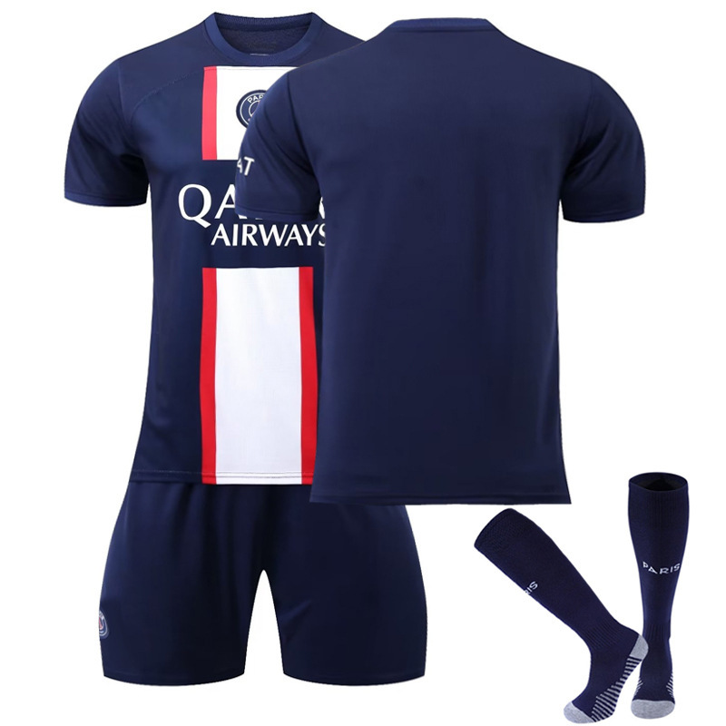 Venta al por mayor 2223 París casa Corte N ° 30 Jersey N ° 7 mbapei N ° 10 Neymar fútbol uniforme traje masculino fabricante