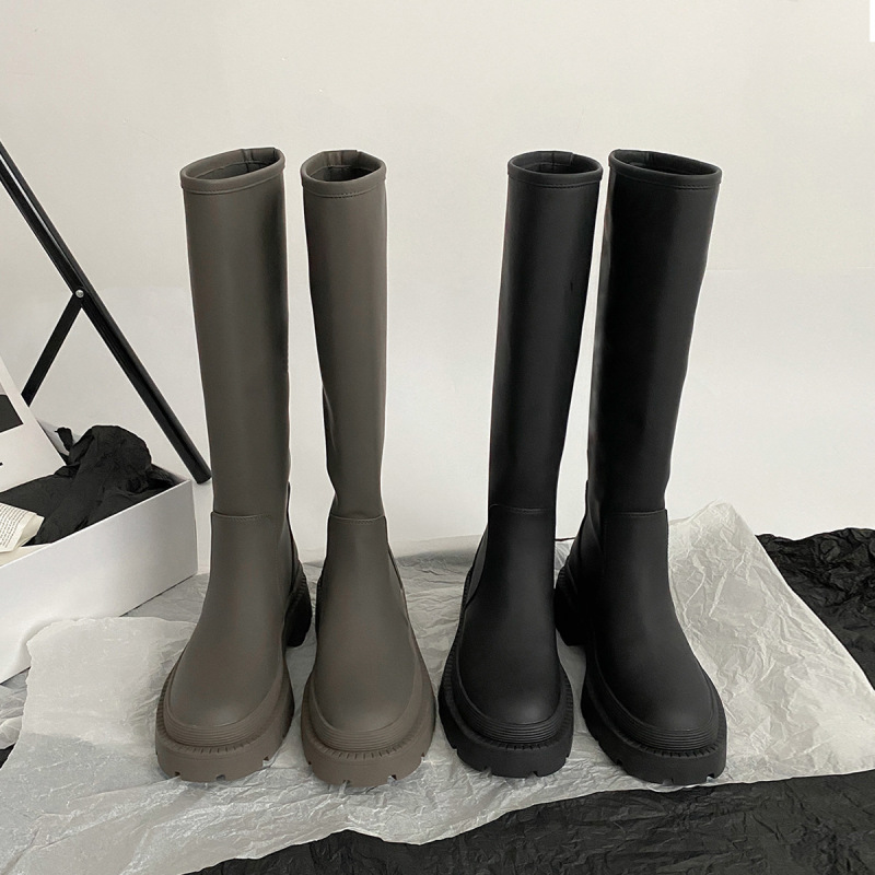 ~The Walking Plant That Brings Beauty into the World~ In-Stock Knee-High Boots with Thick Soles That Make You Look Slimmer, Tall Riding Boots for Women That Make Your Legs Look Longer