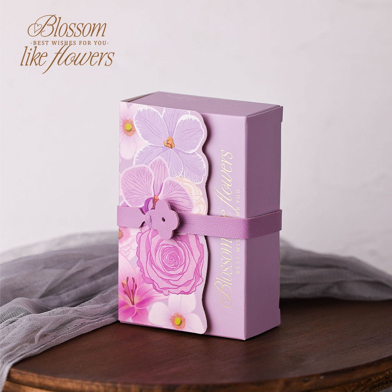 Wedding Candy Box, Souvenir, Wedding, Happiness, Blooming Flowers, Exquisite Packaging, Creative Gift Box, High-End Design