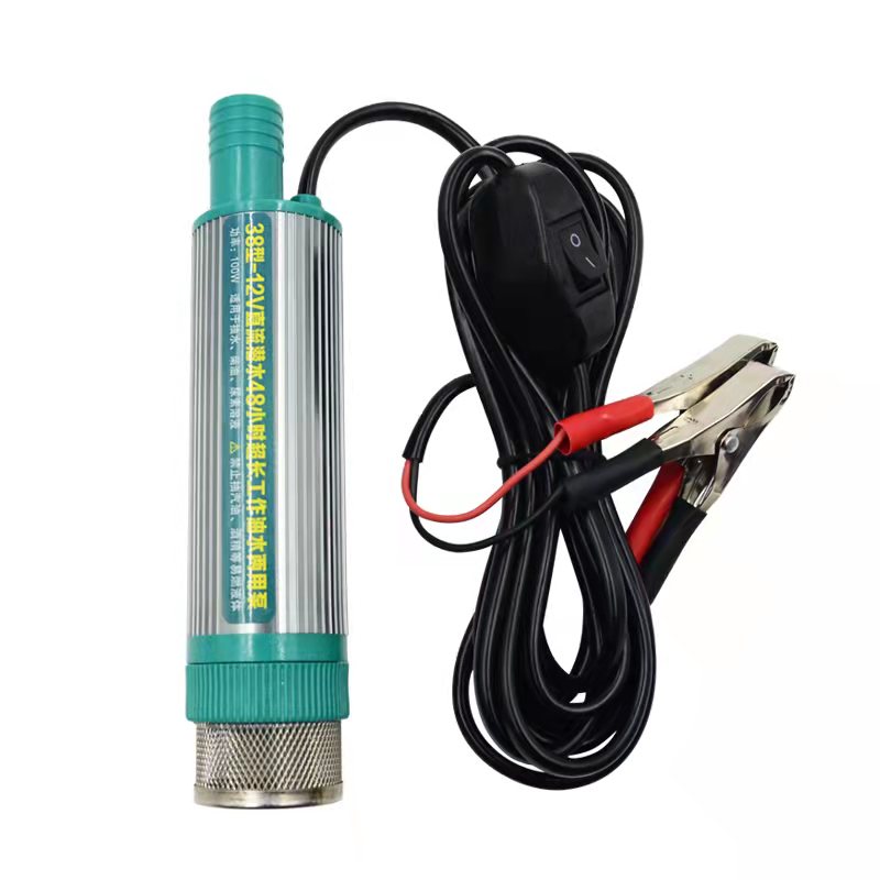 Bomba de bombeo eléctrica Bomba diesel de 12V 24V220v Bomba de bombeo 3.9cm Bomba de aceite autocebante de doble propósito sumergible ultrafino