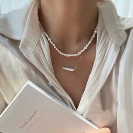 天然珍珠项饰;项链;天然珍珠手饰