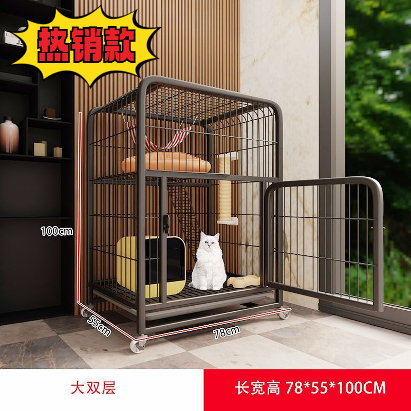 Jaula de gato doméstica interior de dos pisos gato villa no ocupa tierra mascota casa de gatos casa de gatos pequeña casa de gatos casa de gatos