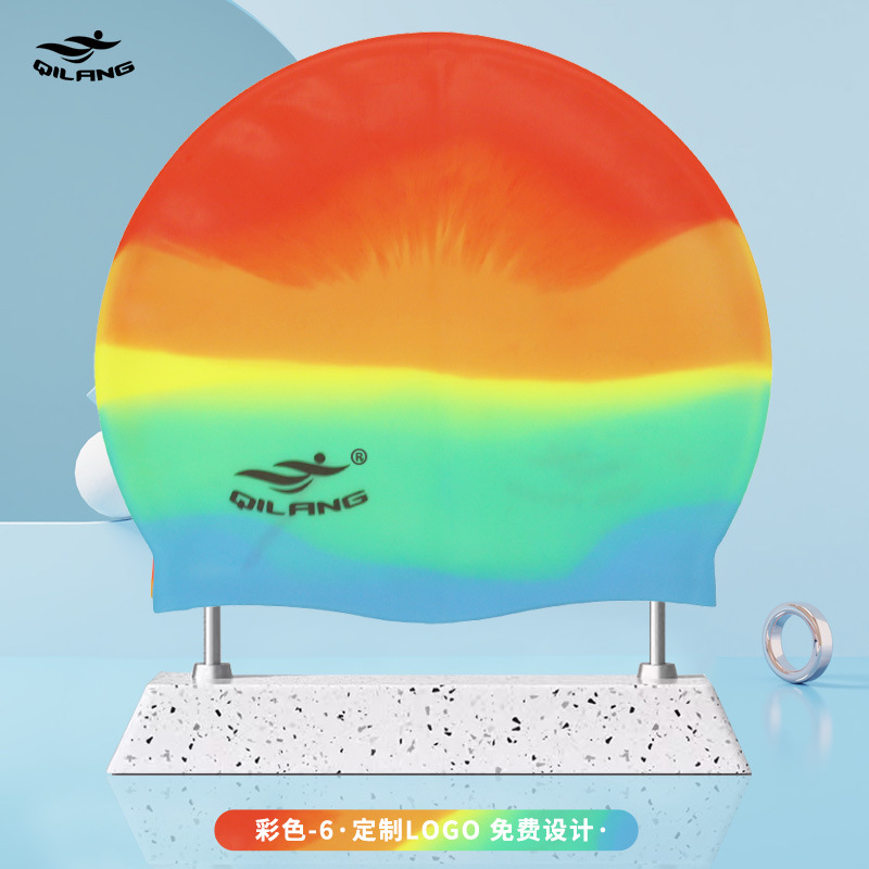 Gorro de Natación Universal de Silicona para Adulto 50g Elástico para Natación image 29