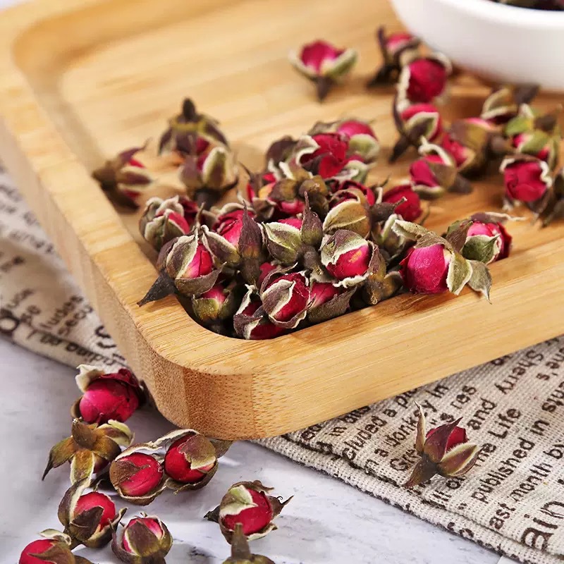 Golden Edge Rose Tea 500g Canister Yunnan Jinbian Mei Gui Dried Rose Buds Loose Herbal Flower Tea quality and texture