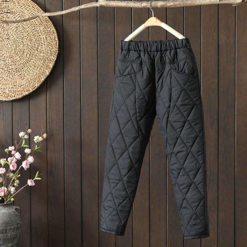 Winter light and thin keep warm trousers for leisure with down, Russia