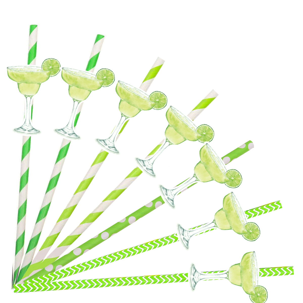 Amazon Cross-Border Highfoot Cup Cocktail Cup Tarjetas Lemonade Straw Cake Plate Party Postre