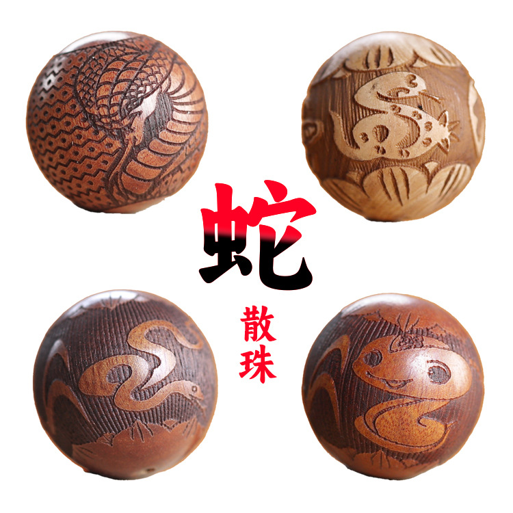 绿檀龙手把件龙年送礼生肖龙可爱桌面摆饰龙宝宝手把件