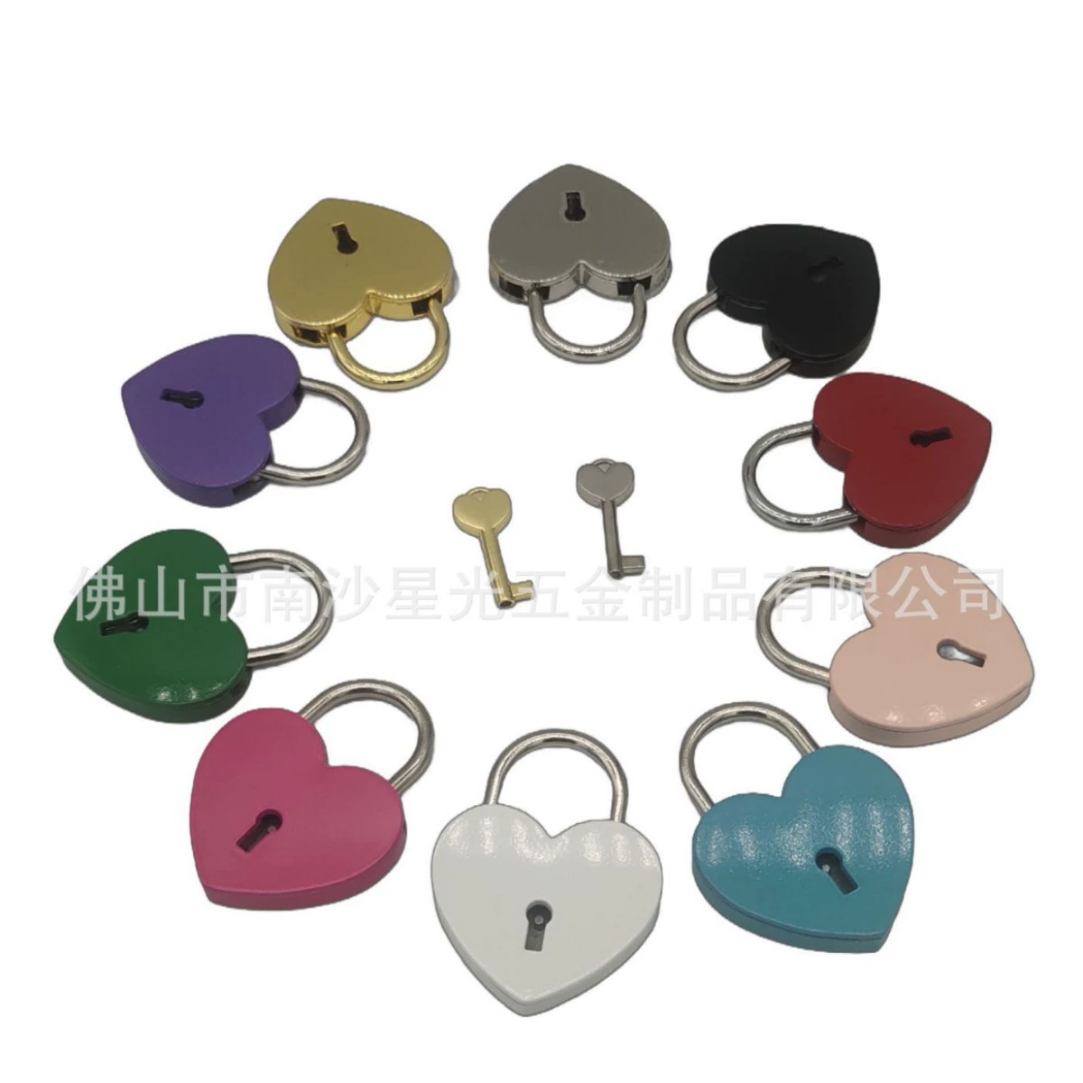 Металлический мини-замок сплав замок персик сердце замок с ключом врезной замок декоративной фурнитуры оптом