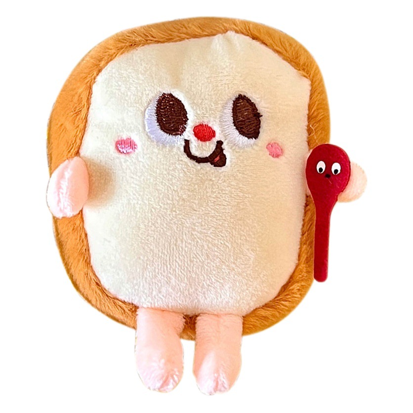 Lindo creativo francés papas fritas hamburguesa muñeca colgante mochila pareja adornos de felpa chica coche llavero muñeca