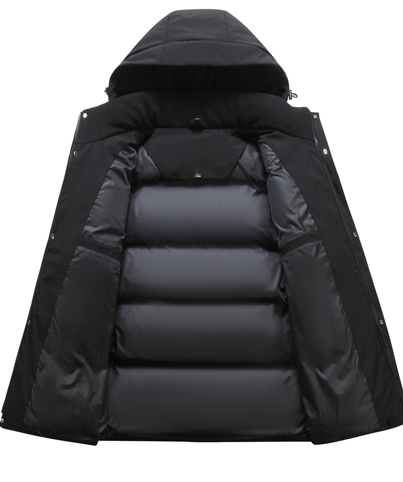 Men's Winter Jacket Thickened Short Coat Trendy Wide Lapel Style_voghion.com
