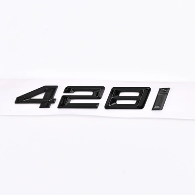 Body sticker – emblem with displacement number - 20-23-bmw-428i-glossy-black