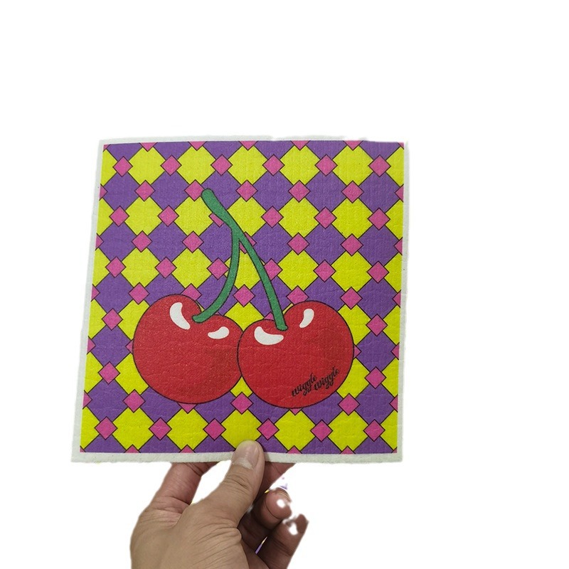 Paño de algodón de pulpa de madera alemán limpio de cocina sin aceite toallas de lavavajillas absorbentes degradables toallas de cepillo de platos al por mayor