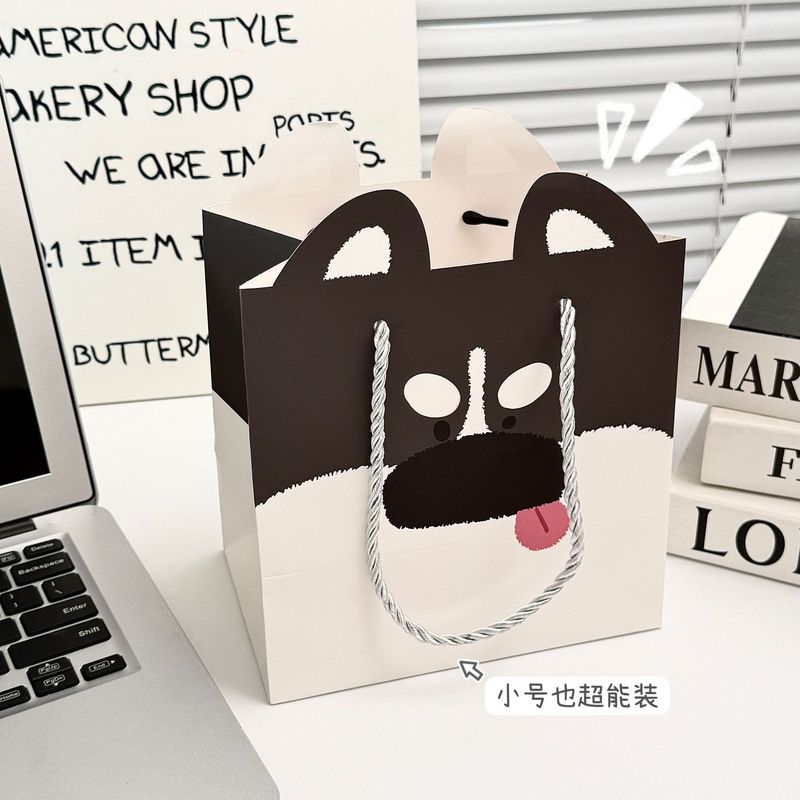 礼品袋大合集高颜值硬壳加厚白卡纸大容量ins简约精致卡通手提袋|undefined