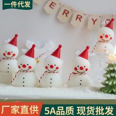 雪だるまクリスマスキャンドル雰囲気ギフト手形クリエイティブフレグランスクリスマスクロスボーダー香りキャンドルカスタマイズ