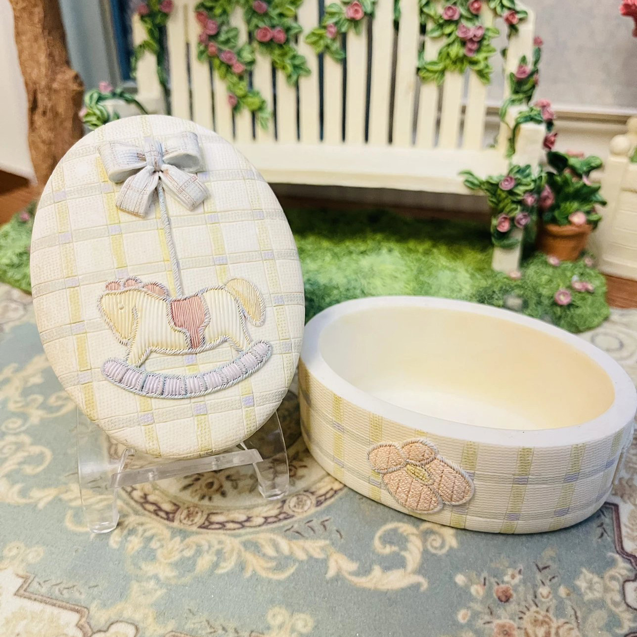 레트로 흔들 목마 보관함 8*6*2.5cm